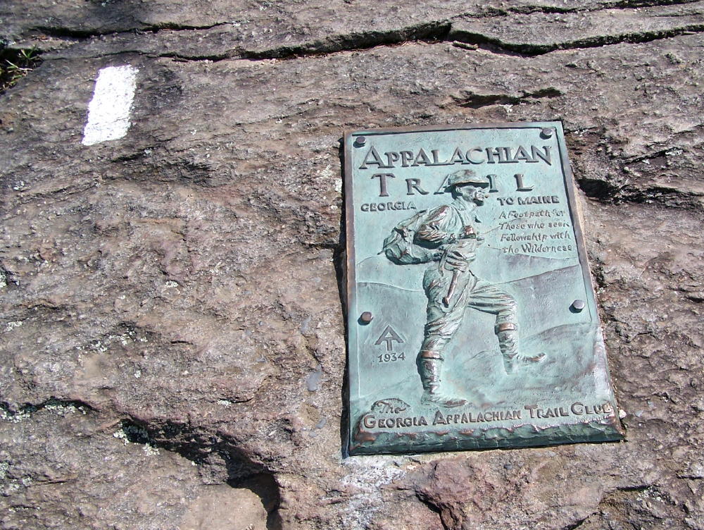 One of two plaques at Souther Terminus on Springer Mountain.  Courtesy elversonhiker@yahoo.com